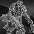 Vultures Horde Commander – Chỉ huy băng Vultures (28mm) - Thumbnail 1