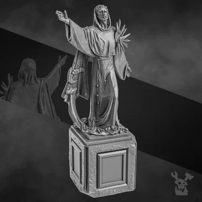 Tượng Gothic (Gothic Statue) – Scale 28mm, Có bản Pre-supported/Unsupported