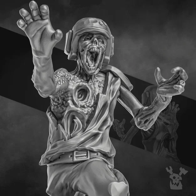 Pandemic Zombie – Zombie dịch bệnh (có/không supports) 28mm - Image 1