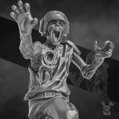 Pandemic Zombie – Zombie dịch bệnh (có/không supports) 28mm