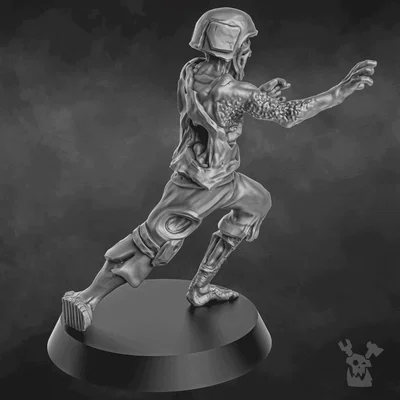 Pandemic Zombie – Zombie dịch bệnh (có/không supports) 28mm