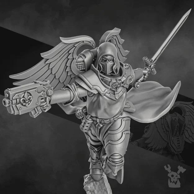 Angel of War – Mô hình 3D (6 phần) cho tabletop 28mm - Image 1