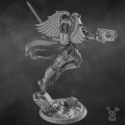 Angel of War – Mô hình 3D (6 phần) cho tabletop 28mm