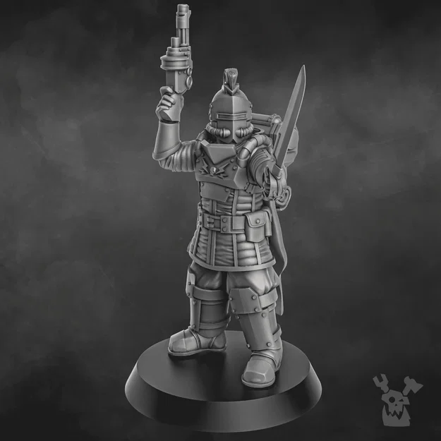 Dawnguard Squad Commander – Chỉ Huy Tiểu Đội (STL 28mm) - Image 2