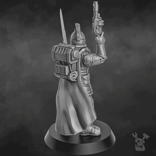 Dawnguard Squad Commander – Chỉ Huy Tiểu Đội (STL 28mm) - Image 3