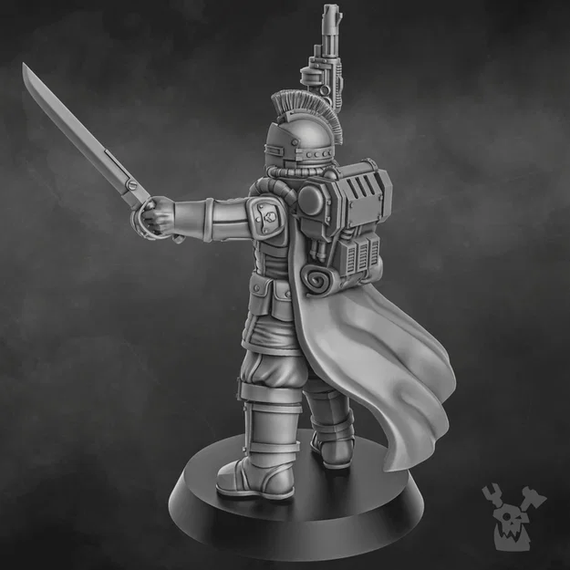 Dawnguard Squad Commander – Chỉ Huy Tiểu Đội (STL 28mm) - Image 5