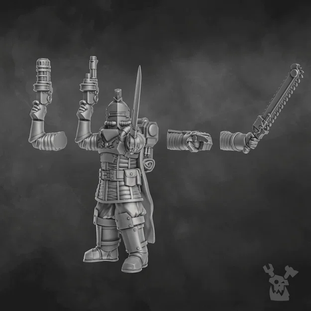 Dawnguard Squad Commander – Chỉ Huy Tiểu Đội (STL 28mm) - Image 6