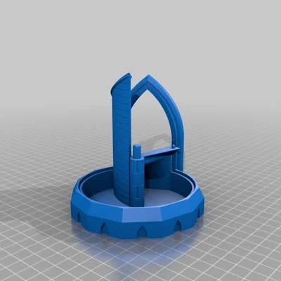 Another dice tower – Tháp thả xúc xắc kiểu tháp trung cổ