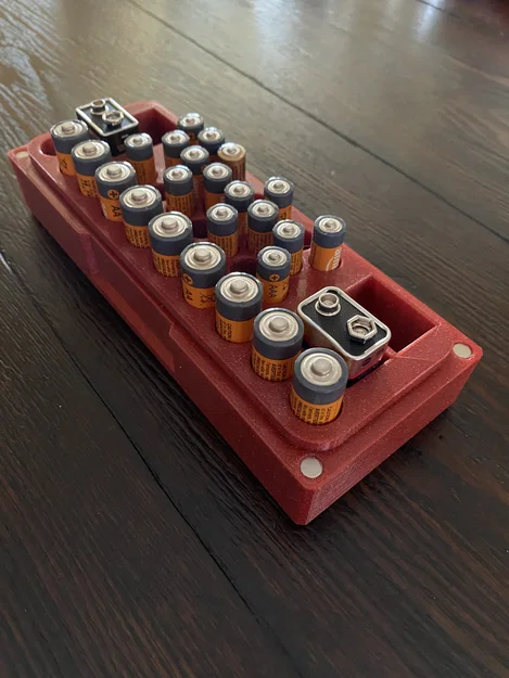 Hộp đựng pin đa năng (AA, AAA, 9V) – Tự in 3D gọn gàng, tiện lợi - Image 3
