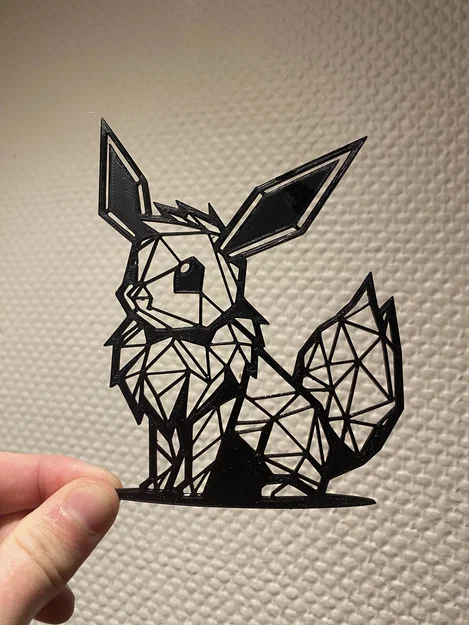 Mô hình Eevee Low-poly 3D cực xinh xắn cho fan Pokémon - Image 1