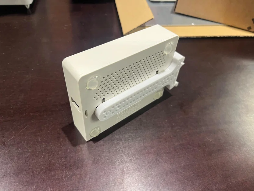 Ngàm gắn DIN rail 3D cho router Mikrotik hEX, hAP series - Image 2