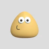 Mô hình 3D Pou dễ thương trang trí bàn làm việc cực đẹp