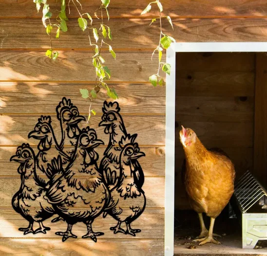 Mô hình trang trí tường hình đàn gà (Chicken Wall Art) - In 3D - Image 1