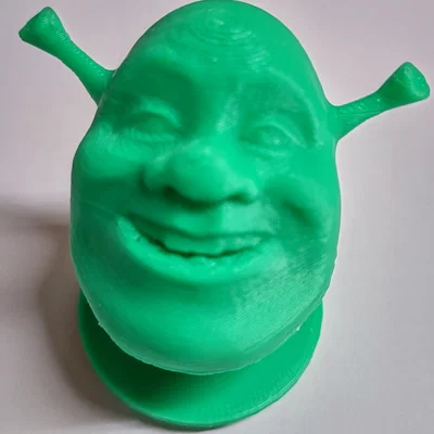 Phụ kiện trang trí dép Crocs hình Shrek in 3D độc đáo