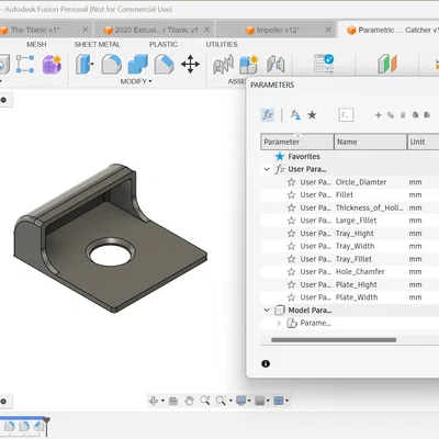 Dụng Cụ Khoan & Khay Hứng Bụi (Version 2) – Parametric