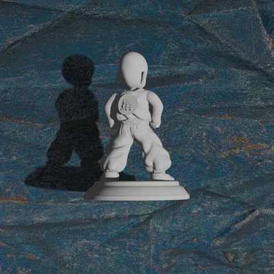 Krillin Dragon Ball Z #1 Tối ưu cho in 3D