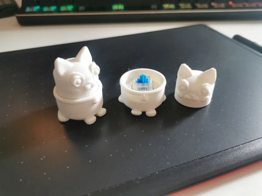 Mô hình đồ chơi Fidget Cat tích hợp switch bàn phím cơ độc đáo - Image 1
