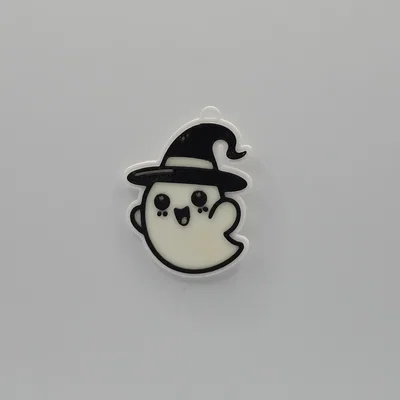 Móc khóa ma nữ phù thủy 3D dễ thương - Phụ kiện Halloween độc đáo