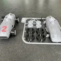 Mô hình lắp ráp xe đua Mercedes-Benz W196 Kit Card (In 3D) - Thumbnail 2