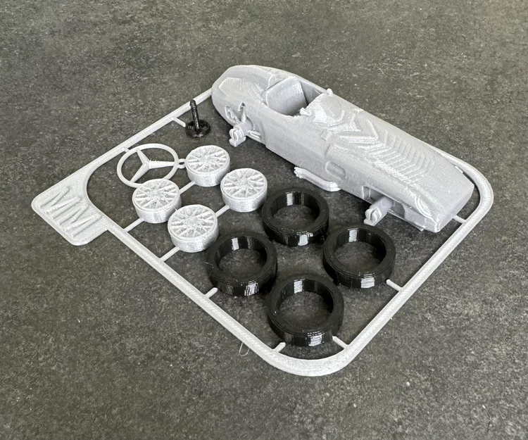 Mô hình lắp ráp xe đua Mercedes-Benz W196 Kit Card (In 3D) - Image 5