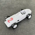Mô hình lắp ráp xe đua Mercedes-Benz W196 Kit Card (In 3D) - Thumbnail 6