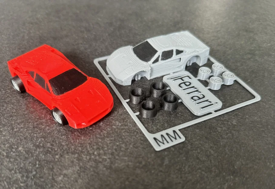 Mô hình Ferrari kit Card in 3D - Tự tay lắp ráp siêu xe mini cực chất - Image 1