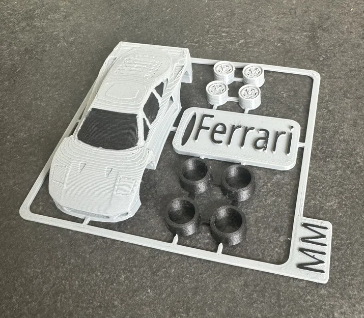 Mô hình Ferrari kit Card in 3D - Tự tay lắp ráp siêu xe mini cực chất - Image 2