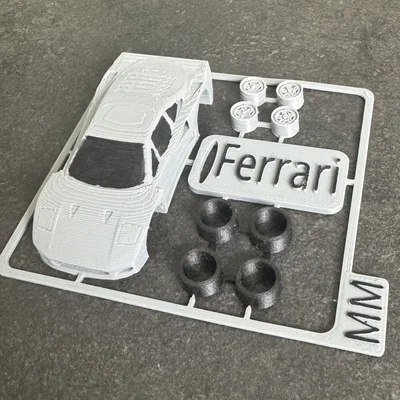 Mô hình Ferrari kit Card in 3D - Tự tay lắp ráp siêu xe mini cực chất