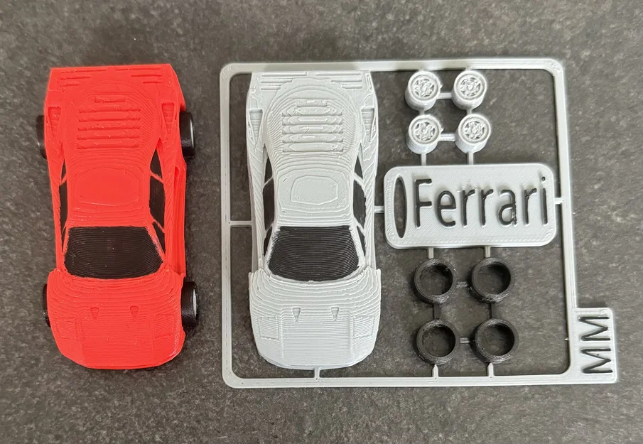 Mô hình Ferrari kit Card in 3D - Tự tay lắp ráp siêu xe mini cực chất - Image 3
