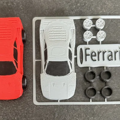 Mô hình Ferrari kit Card in 3D - Tự tay lắp ráp siêu xe mini cực chất