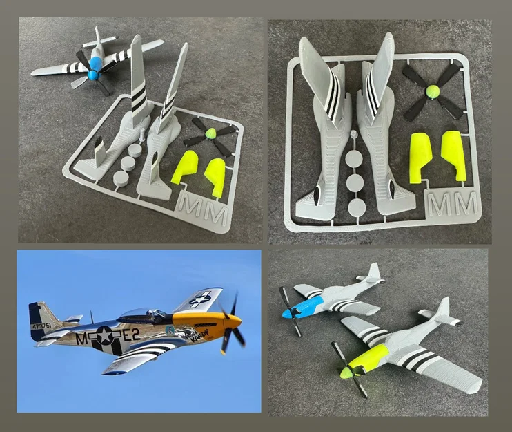 Kit card P-51 Mustang - Image 1