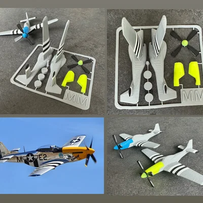 Kit card P-51 Mustang