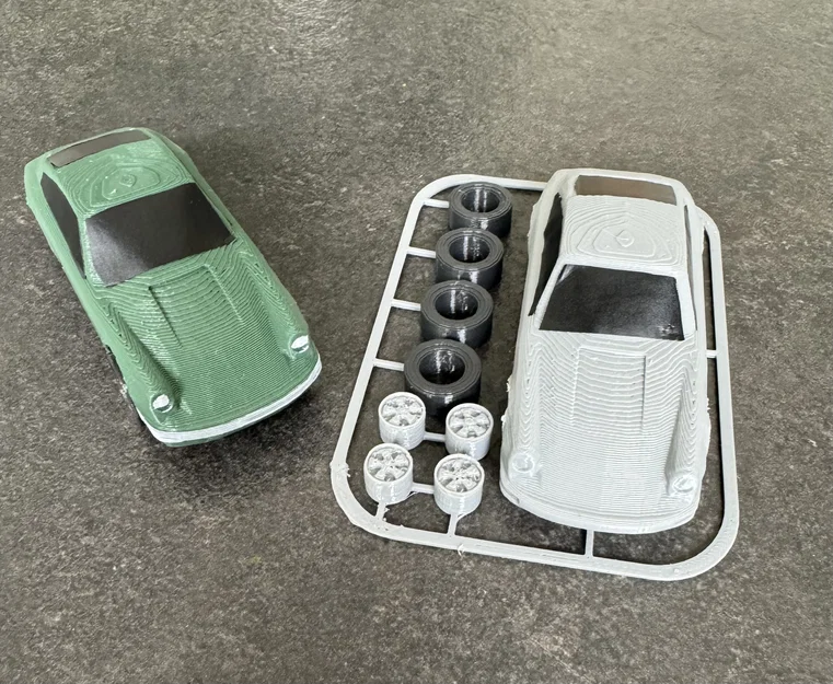 Mô hình lắp ráp xe Porsche 911 Kit Card cực chất cho người mê in 3D - Image 1