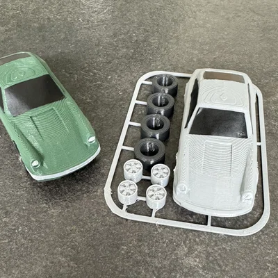 Mô hình lắp ráp xe Porsche 911 Kit Card cực chất cho người mê in 3D