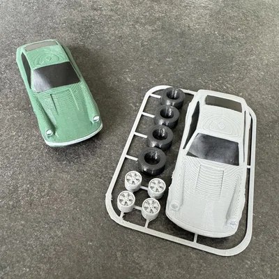 Mô hình lắp ráp xe Porsche 911 Kit Card cực chất cho người mê in 3D
