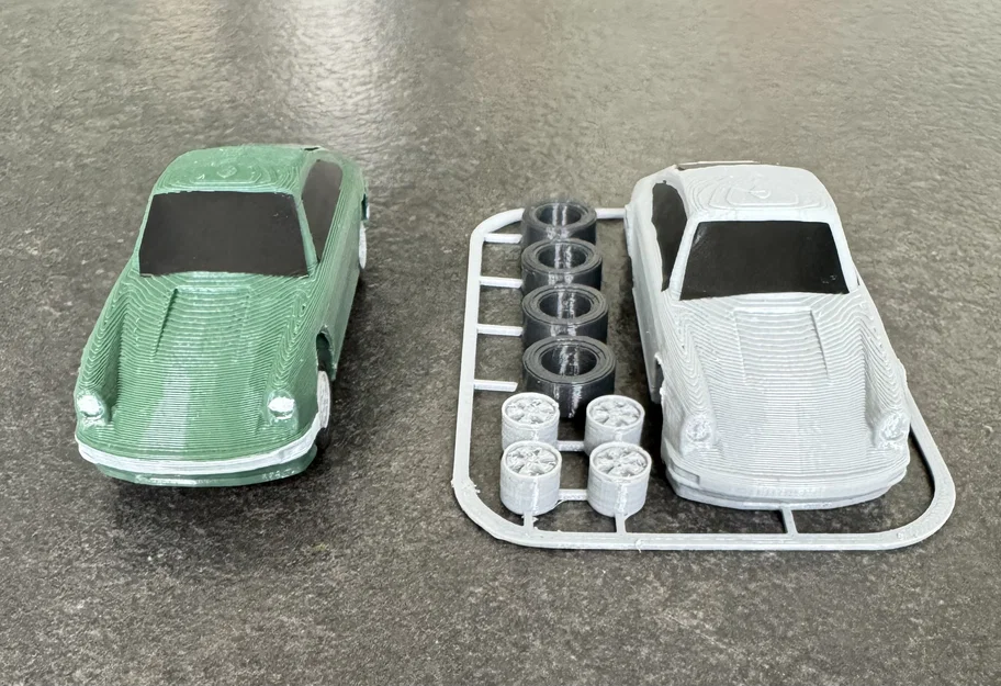 Mô hình lắp ráp xe Porsche 911 Kit Card cực chất cho người mê in 3D - Image 7