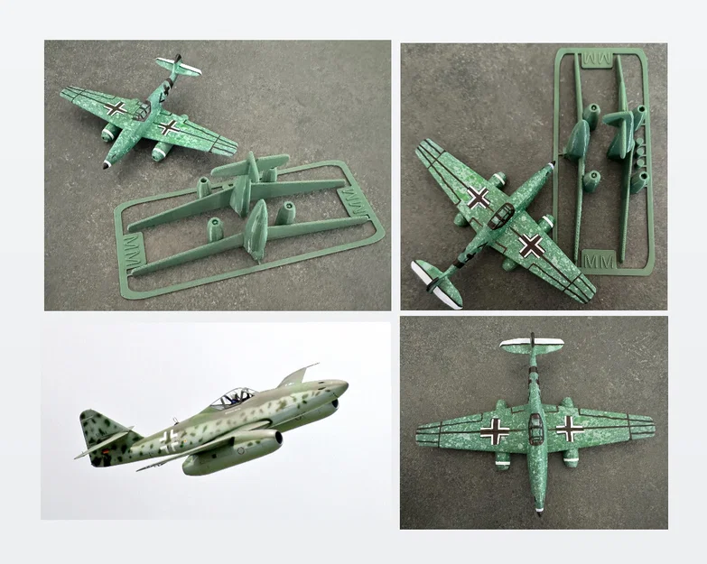 Messerschmitt Me 262 kit card – thẻ kit lắp ráp - Image 1
