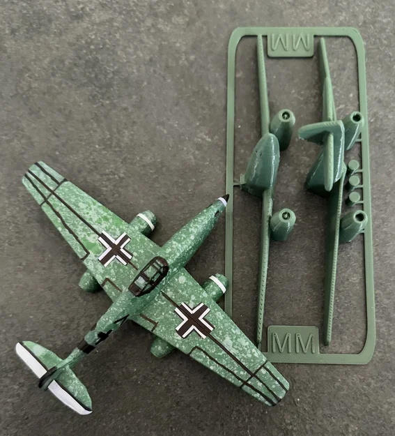Messerschmitt Me 262 kit card – thẻ kit lắp ráp - Image 4