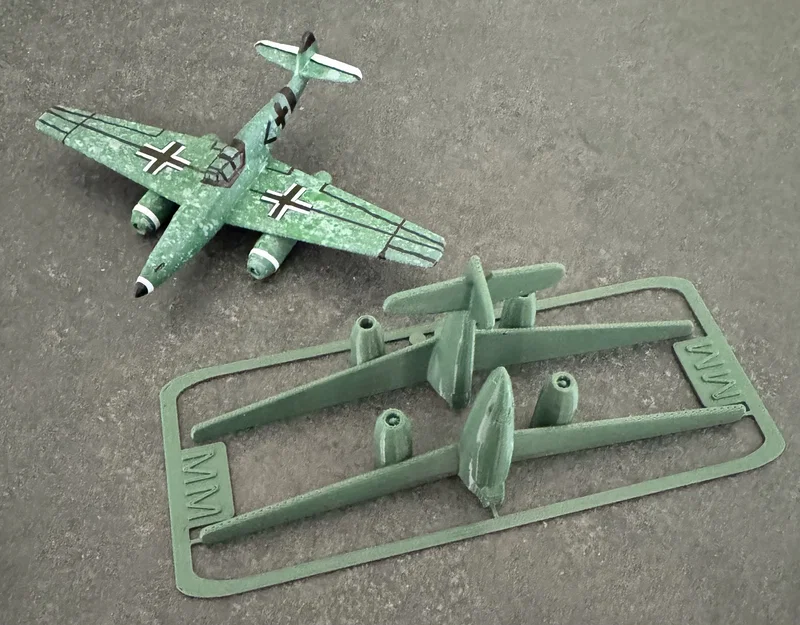 Messerschmitt Me 262 kit card – thẻ kit lắp ráp - Image 9