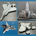 Mô hình lắp ráp máy bay chiến đấu F-22 (Kit Card) ấn tượng - Thumbnail 1