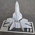 Mô hình lắp ráp máy bay chiến đấu F-22 (Kit Card) ấn tượng - Thumbnail 3