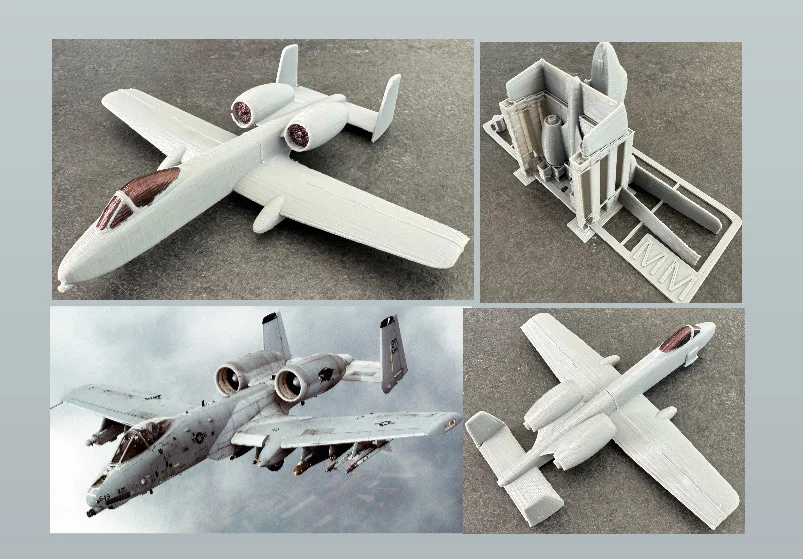 Mô hình lắp ráp máy bay A-10 Thunderbolt 3D dạng Kit Card - Image 1