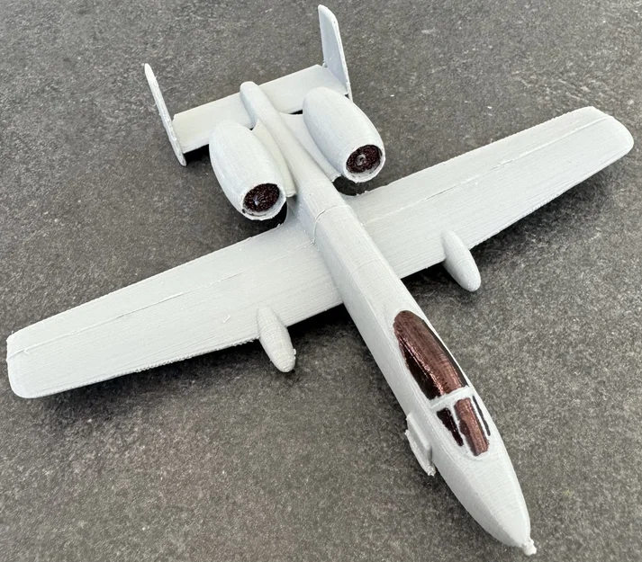 Mô hình lắp ráp máy bay A-10 Thunderbolt 3D dạng Kit Card - Image 9