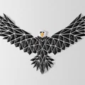 Tranh treo tường đại bàng hình học (Geometric eagle wall art) - Thumbnail 3