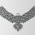 Tranh treo tường đại bàng hình học (Geometric eagle wall art) - Thumbnail 4
