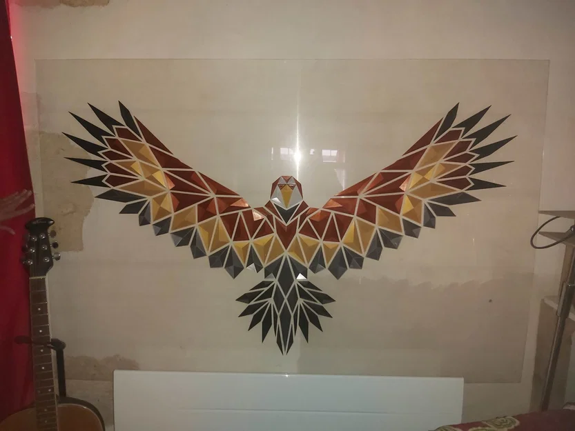 Tranh treo tường đại bàng hình học (Geometric eagle wall art) - Image 6