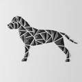 Tranh treo tường chó hình học – phong cách “Staffy-AmStaff” - Thumbnail 2