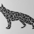Tranh treo tường chó hình học – kiểu German Shepherd - Thumbnail 2