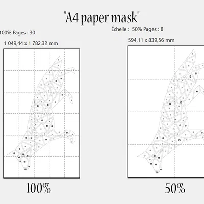 Tranh treo tường chó hình học – kiểu German Shepherd