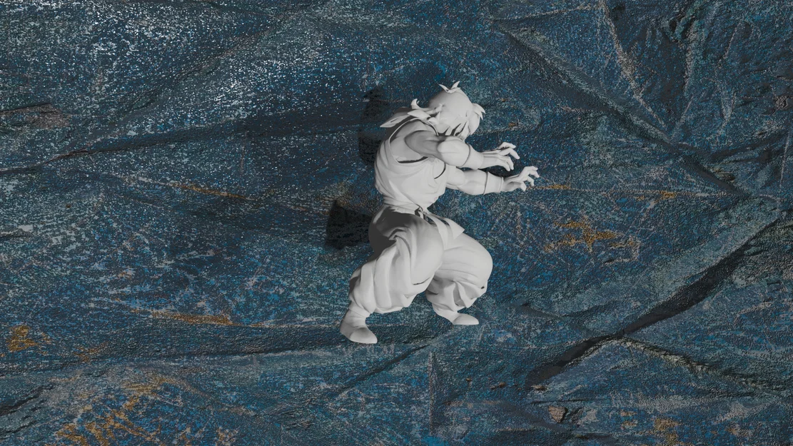 Yamcha Dragon Ball Z #3 Tối ưu cho 3D Printing - Image 2